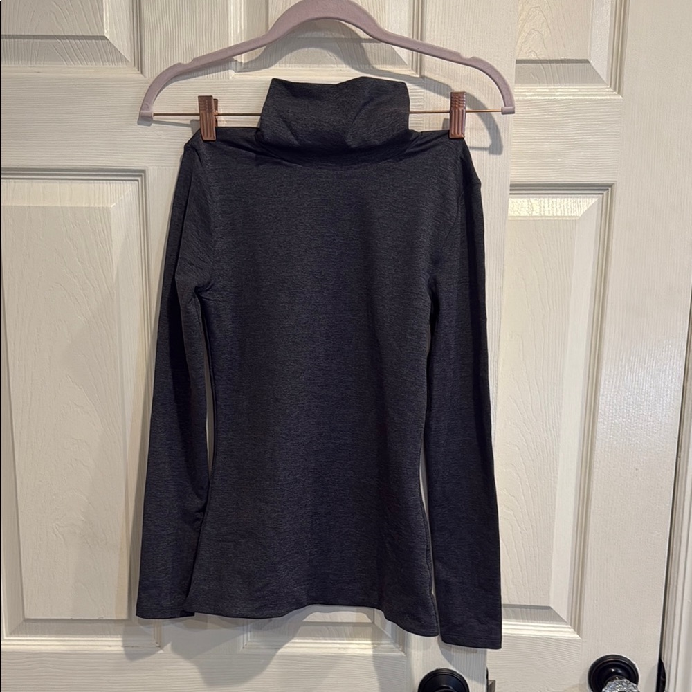 Heather GreyTurtleneck Long Sleeve Top